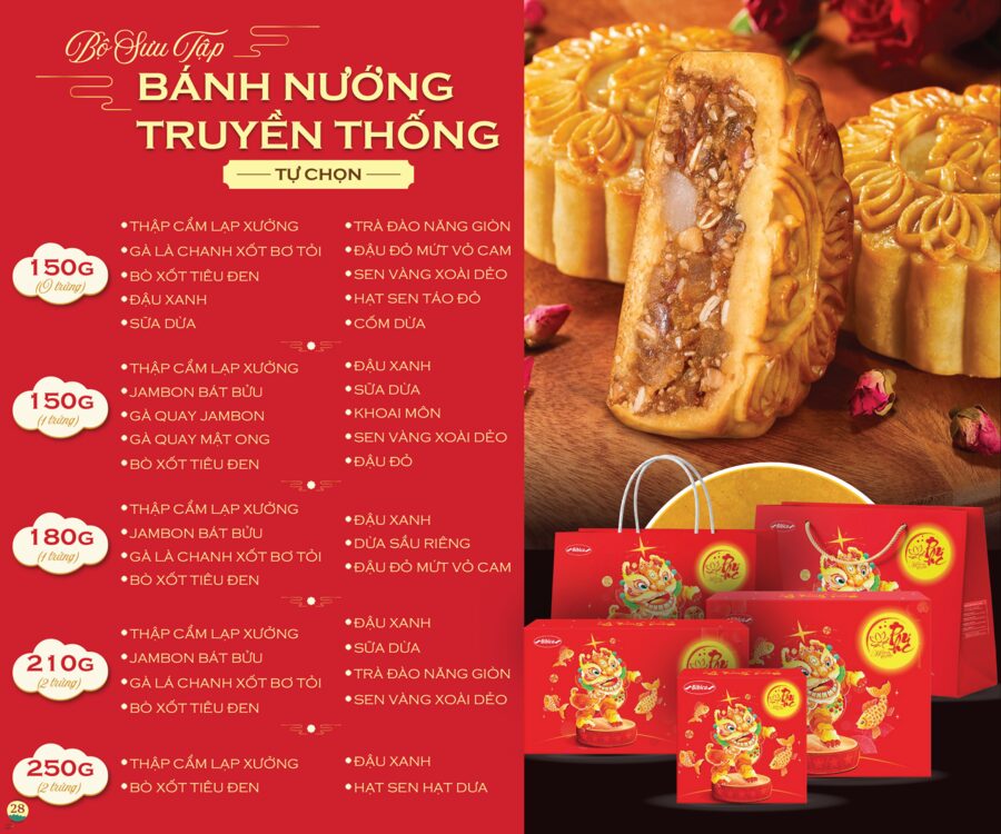 Bánh nướng truyền thống Bibica 2026 — tự chọn vị